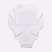 100% cotton Sublimation Blank Baby Onesie long sleeve